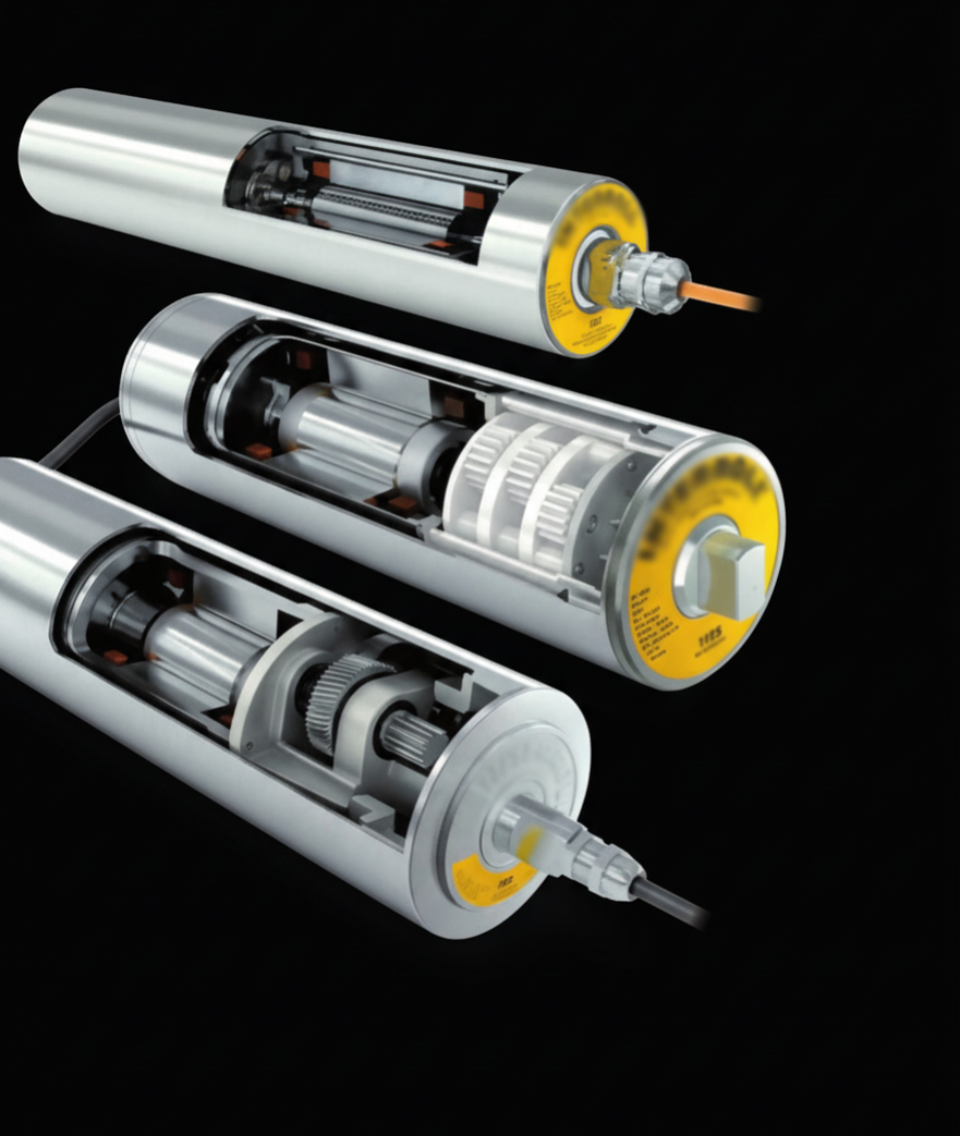 Förderrollen und Trommelmotoren