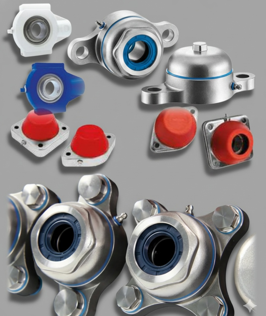 Flanschlager, Lagergehäuse